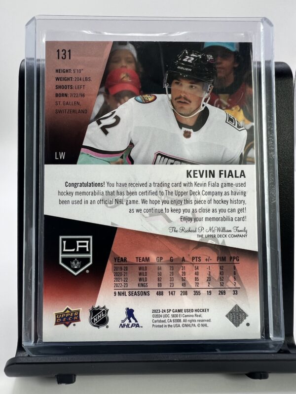 Kevin Fiala - kousek dresu