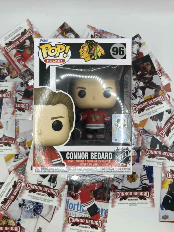 FUNKO POP! figurka NHL #96 - Connor Bedard + 2 jeho kartičky ZDARMA!